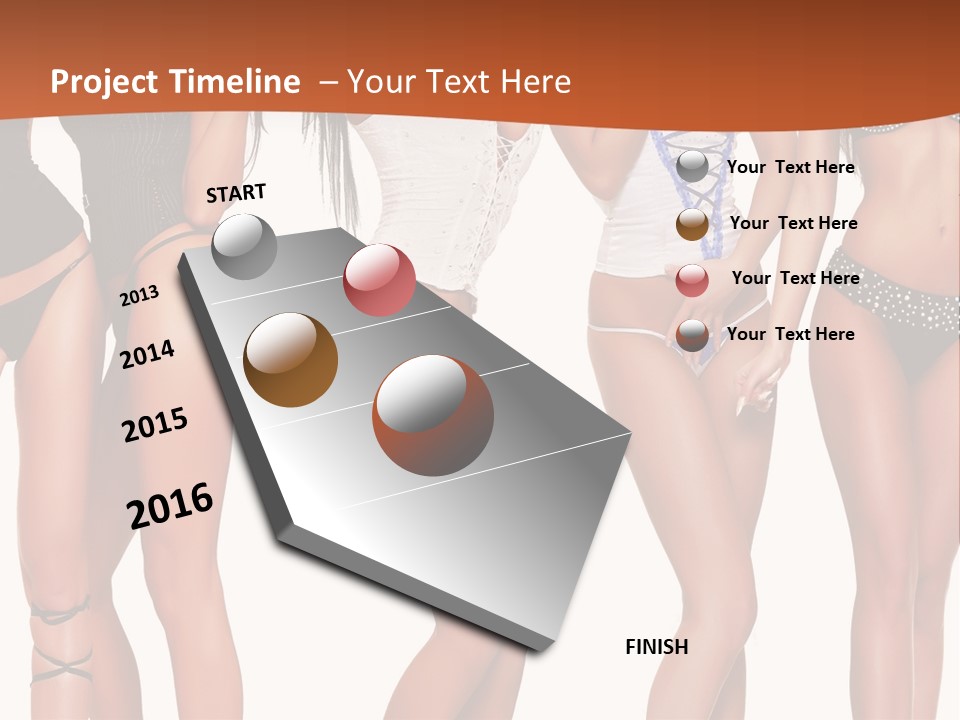 Girl Body Parts PowerPoint Template