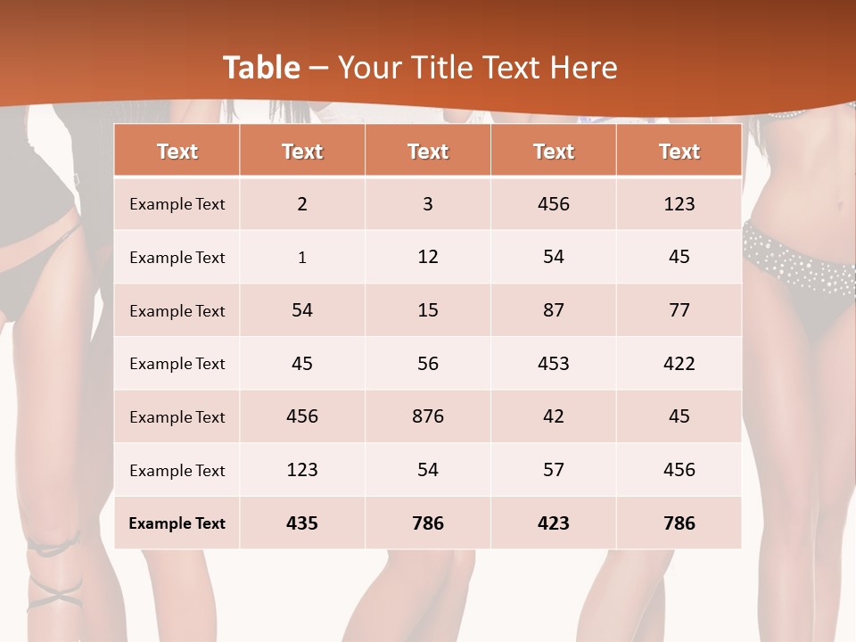 Girl Body Parts PowerPoint Template