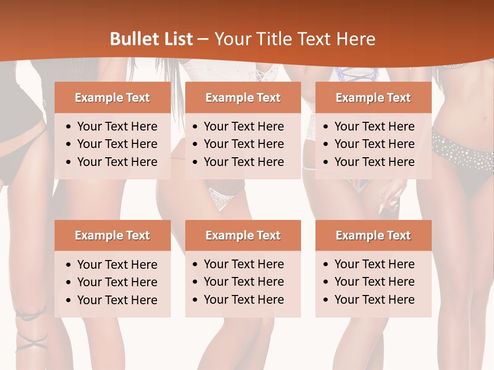 Girl Body Parts PowerPoint Template