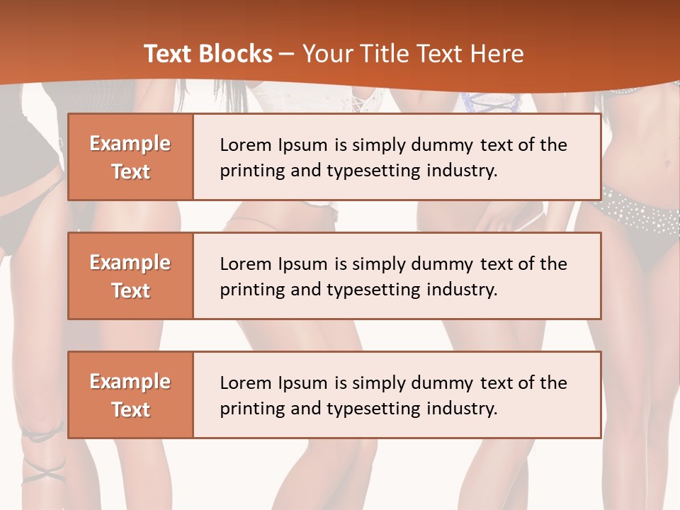 Girl Body Parts PowerPoint Template