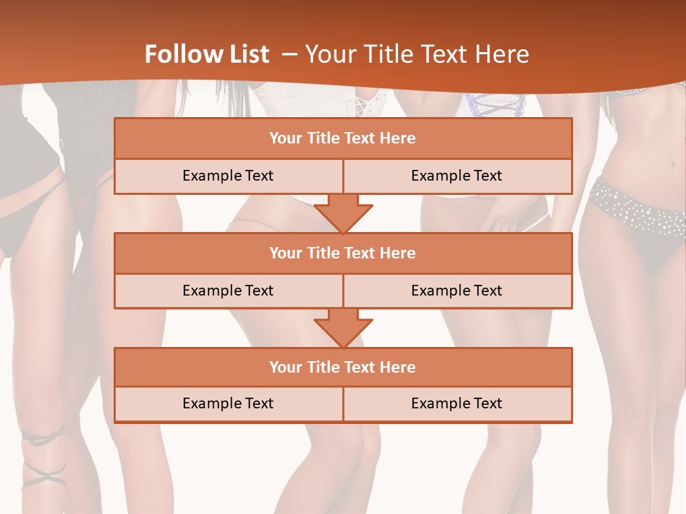 Girl Body Parts PowerPoint Template