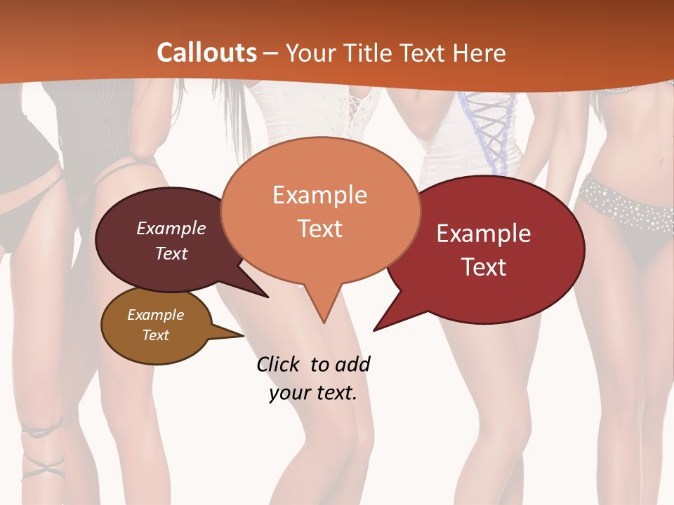 Girl Body Parts PowerPoint Template