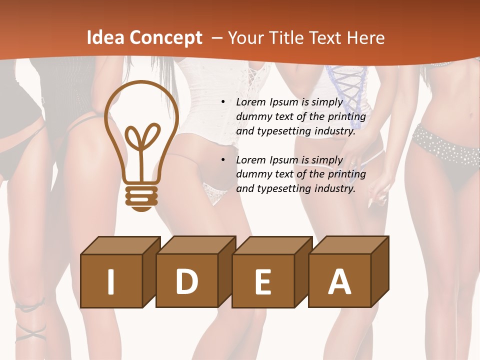 Girl Body Parts PowerPoint Template