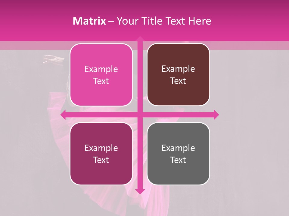 Vertical Girl Cheerful PowerPoint Template