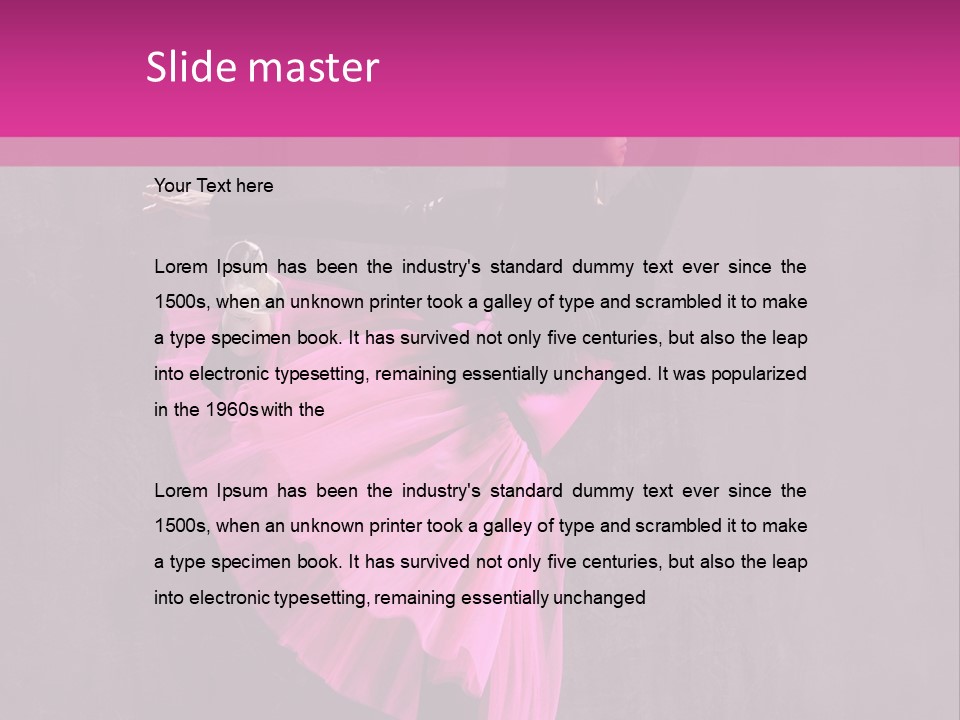 Vertical Girl Cheerful PowerPoint Template