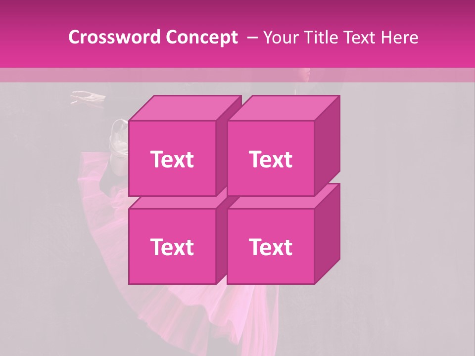 Vertical Girl Cheerful PowerPoint Template