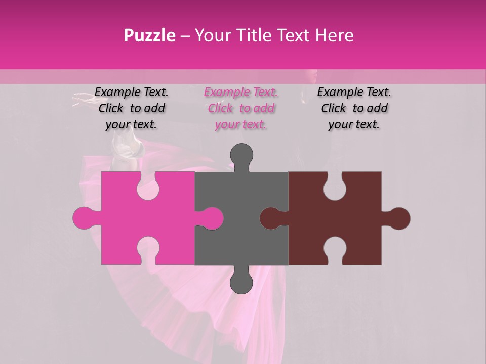 Vertical Girl Cheerful PowerPoint Template