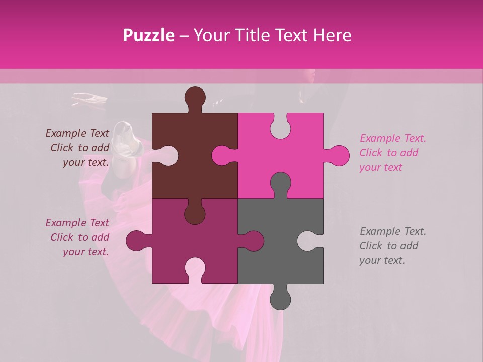 Vertical Girl Cheerful PowerPoint Template