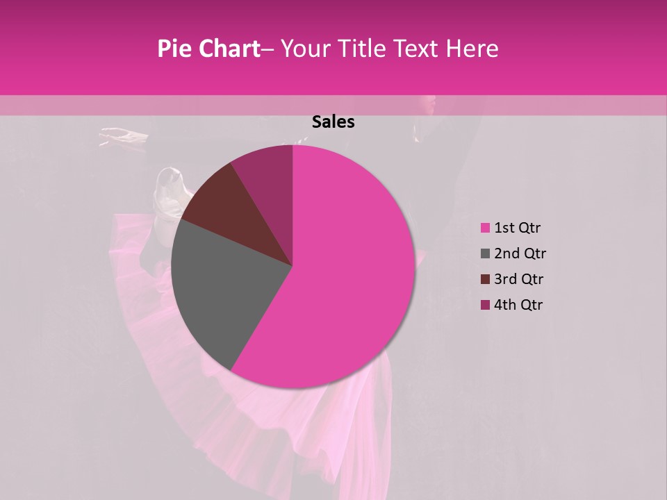 Vertical Girl Cheerful PowerPoint Template