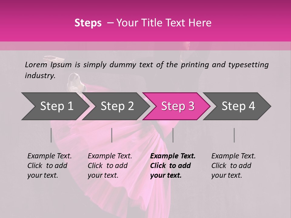 Vertical Girl Cheerful PowerPoint Template