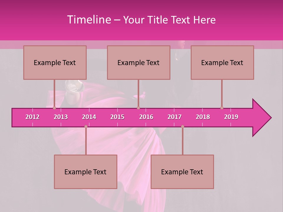 Vertical Girl Cheerful PowerPoint Template