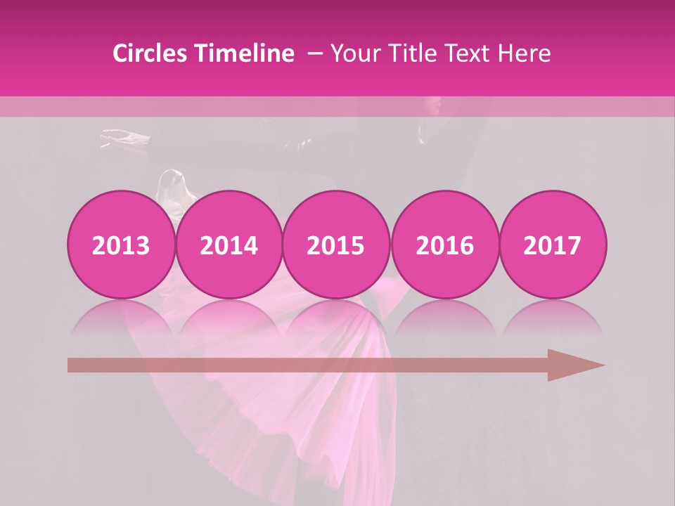 Vertical Girl Cheerful PowerPoint Template