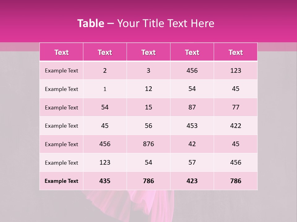 Vertical Girl Cheerful PowerPoint Template