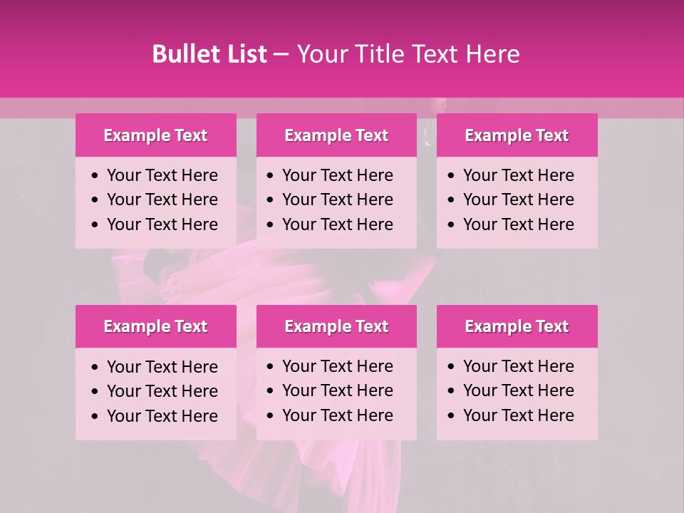 Vertical Girl Cheerful PowerPoint Template