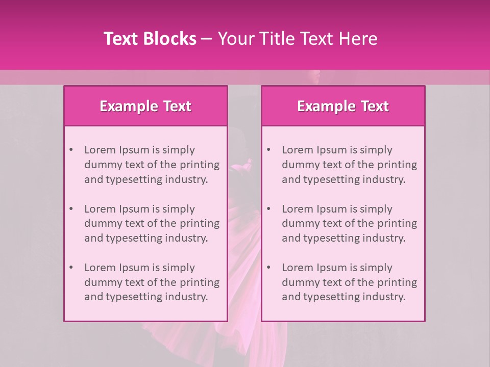 Vertical Girl Cheerful PowerPoint Template