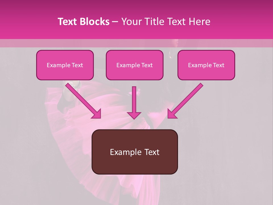 Vertical Girl Cheerful PowerPoint Template