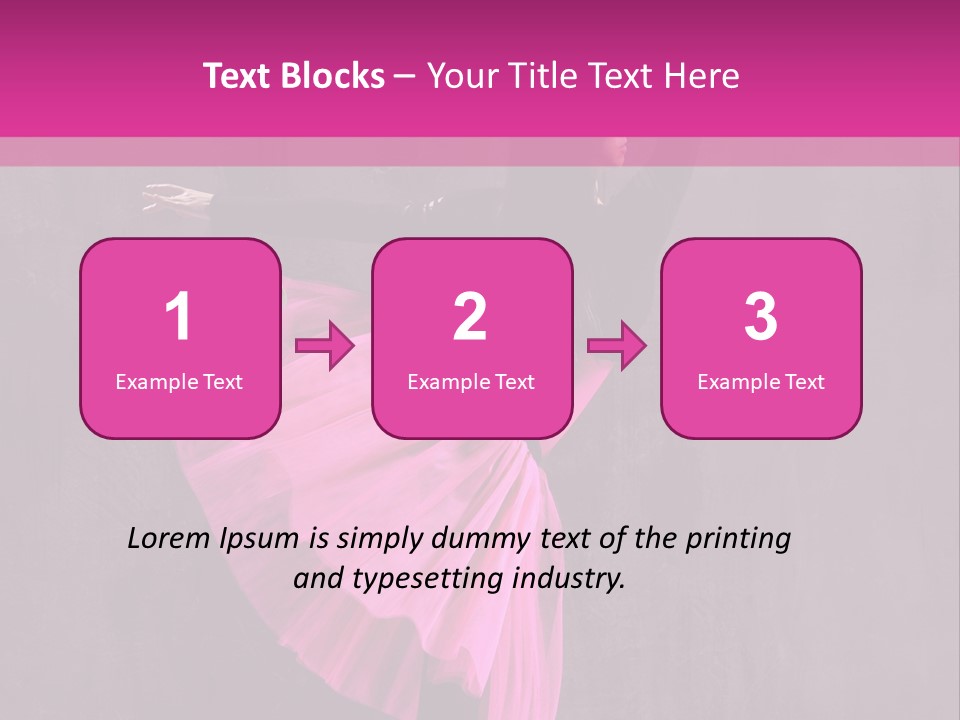 Vertical Girl Cheerful PowerPoint Template