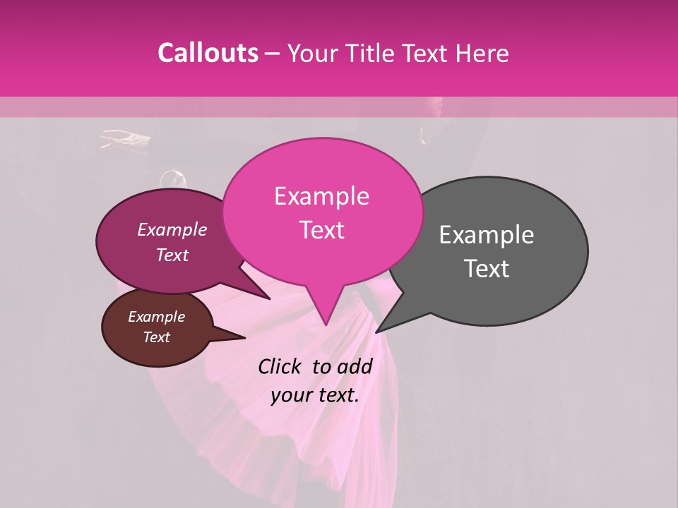 Vertical Girl Cheerful PowerPoint Template