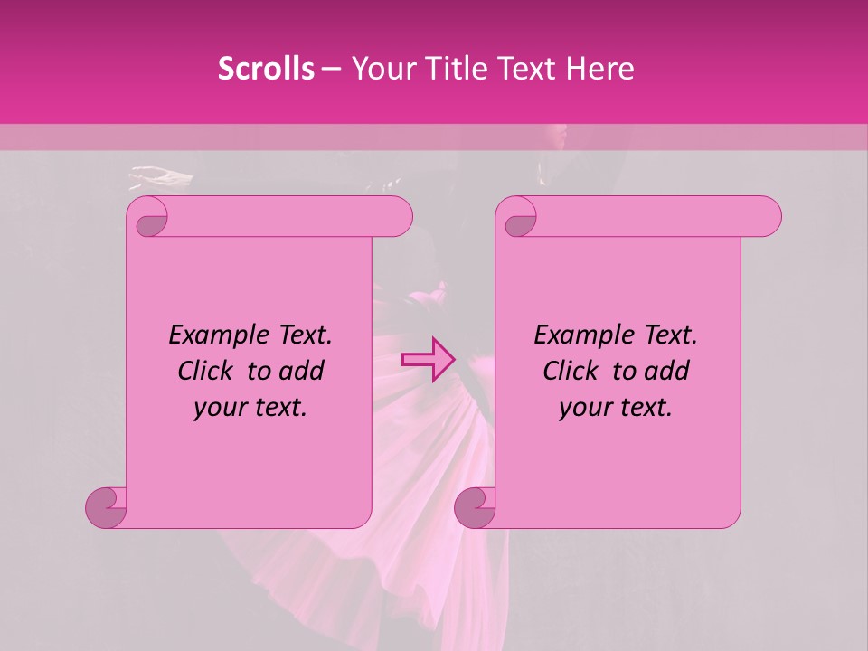 Vertical Girl Cheerful PowerPoint Template