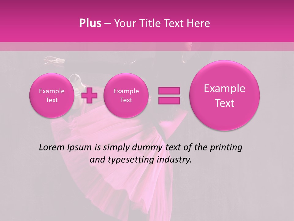 Vertical Girl Cheerful PowerPoint Template