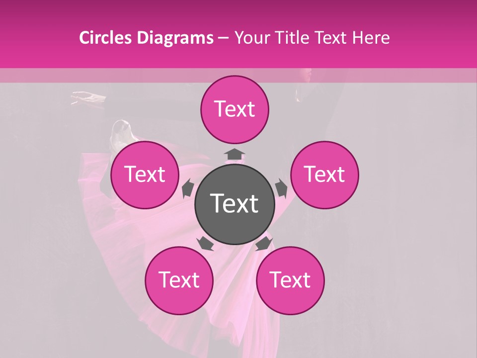 Vertical Girl Cheerful PowerPoint Template