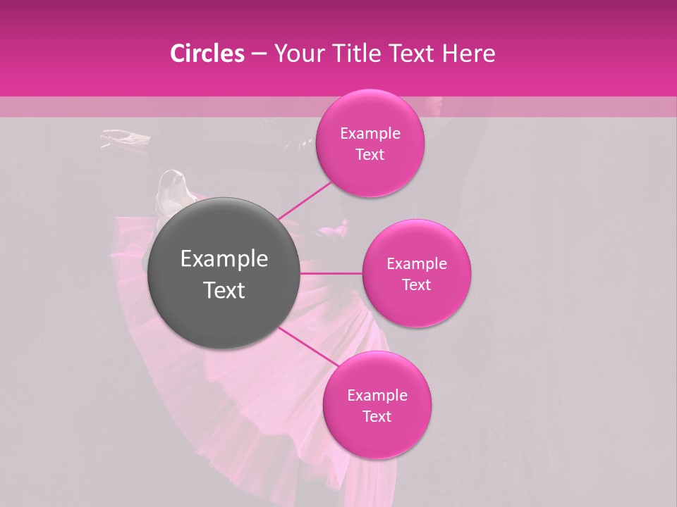 Vertical Girl Cheerful PowerPoint Template