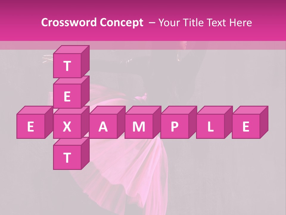 Vertical Girl Cheerful PowerPoint Template