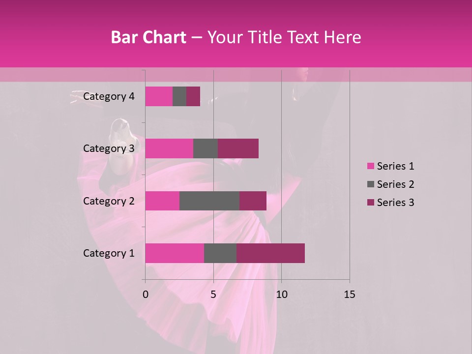 Vertical Girl Cheerful PowerPoint Template