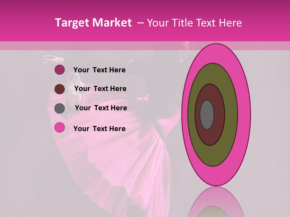 Vertical Girl Cheerful PowerPoint Template