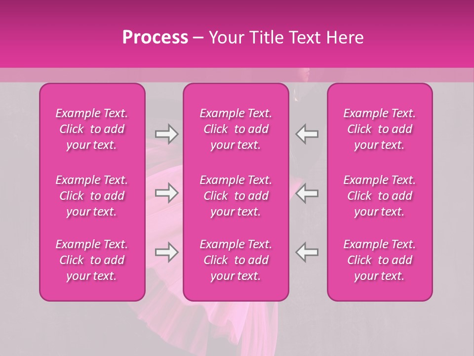 Vertical Girl Cheerful PowerPoint Template