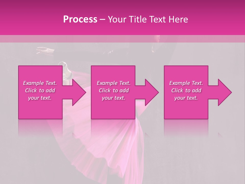 Vertical Girl Cheerful PowerPoint Template