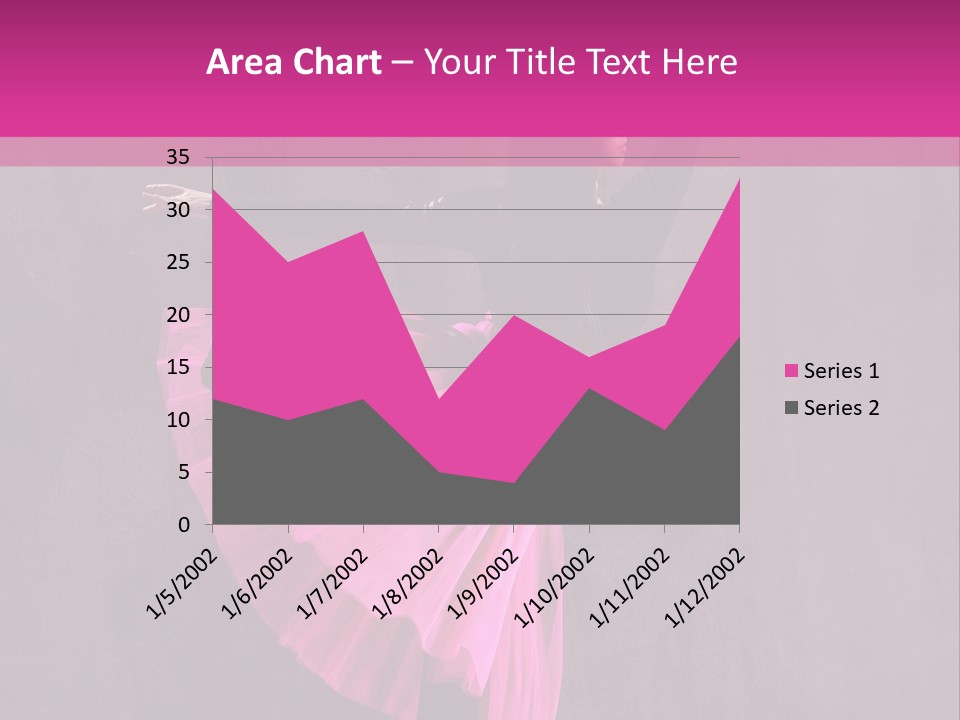 Vertical Girl Cheerful PowerPoint Template