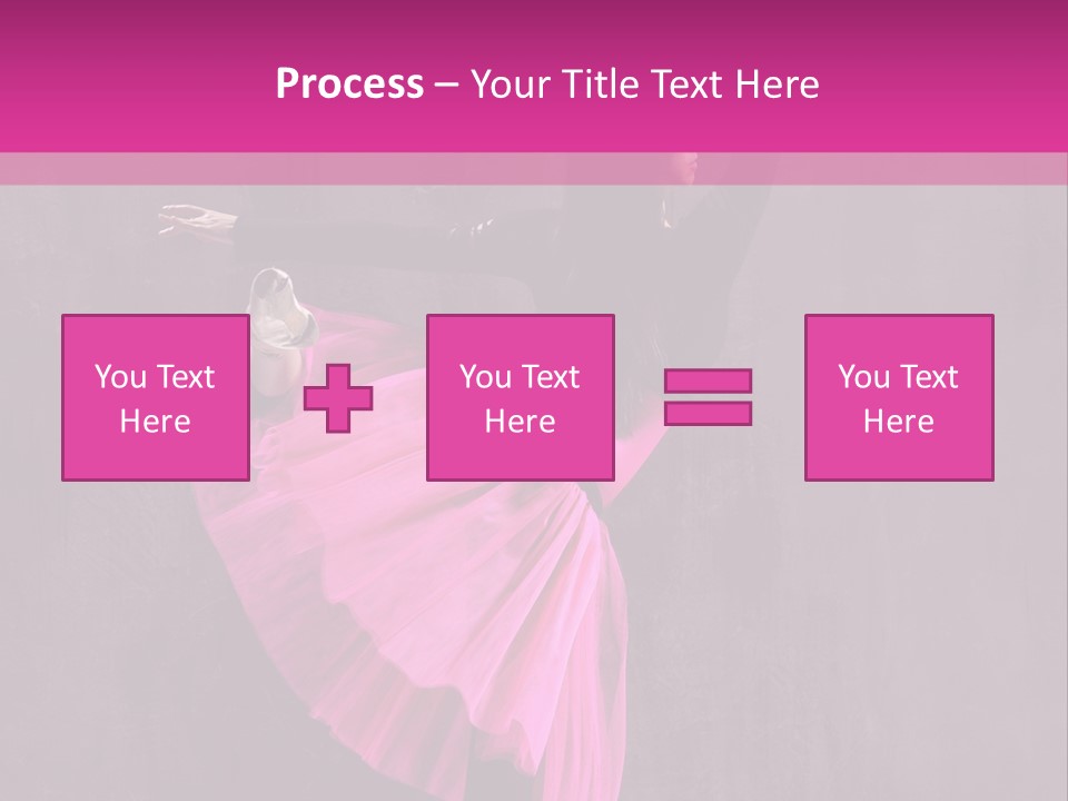 Vertical Girl Cheerful PowerPoint Template