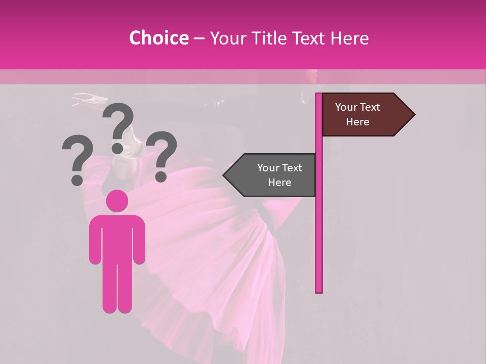 Vertical Girl Cheerful PowerPoint Template