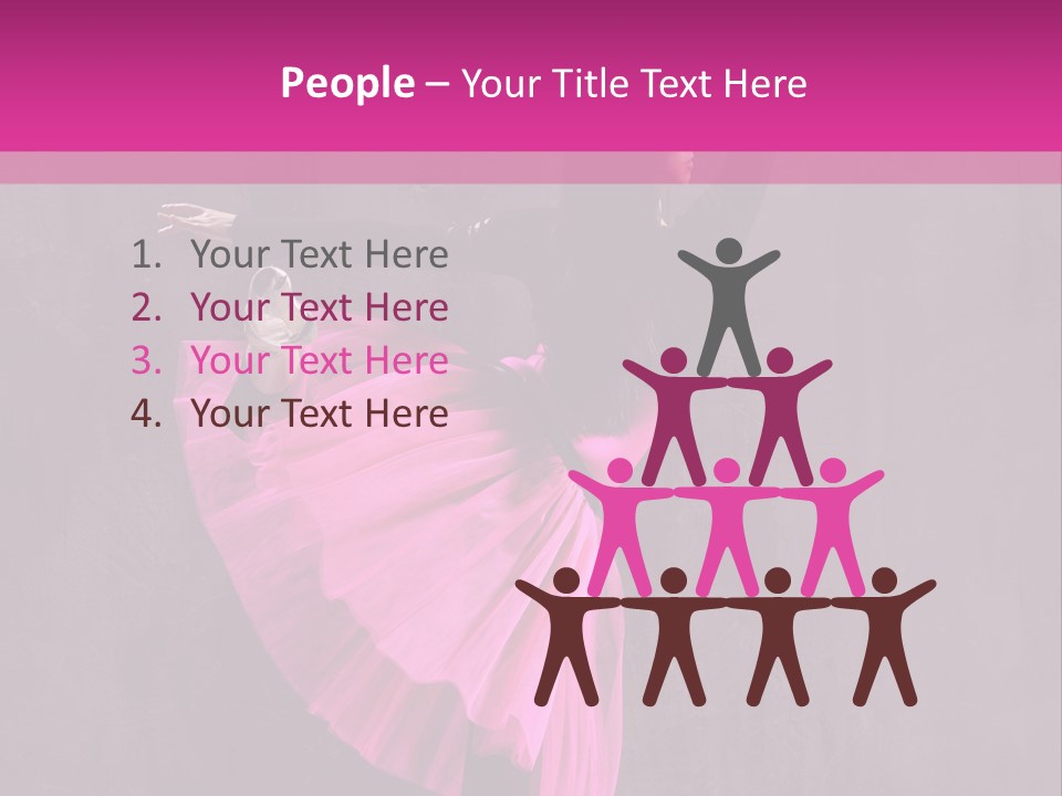 Vertical Girl Cheerful PowerPoint Template