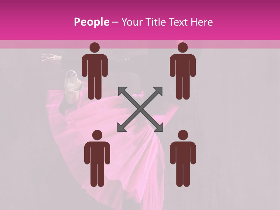 Vertical Girl Cheerful PowerPoint Template