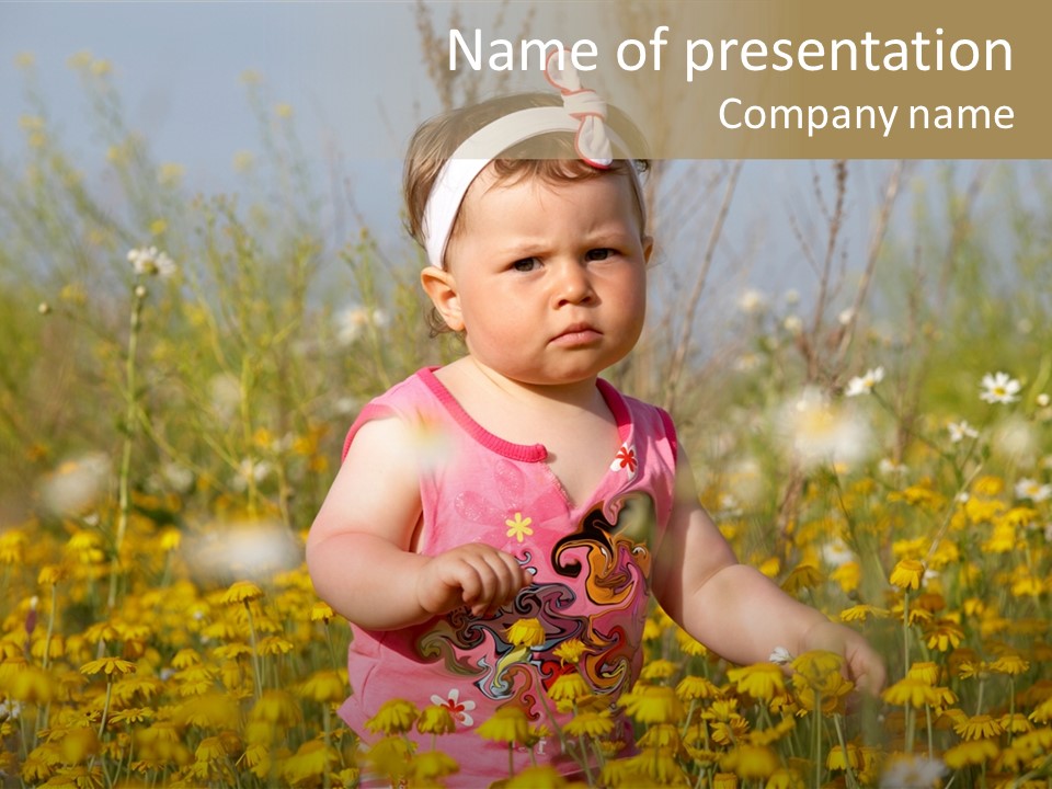 Childhood Rural Person PowerPoint Template