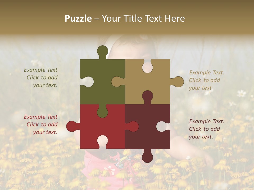 Childhood Rural Person PowerPoint Template
