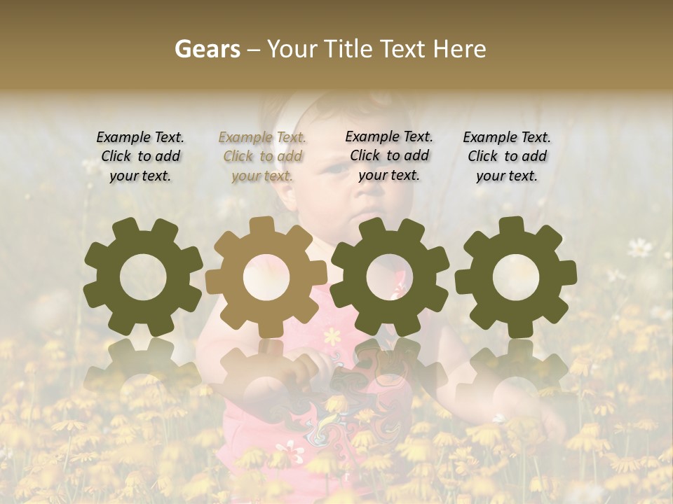 Childhood Rural Person PowerPoint Template