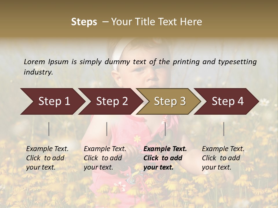 Childhood Rural Person PowerPoint Template