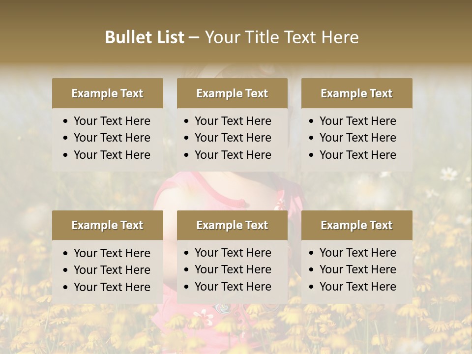 Childhood Rural Person PowerPoint Template