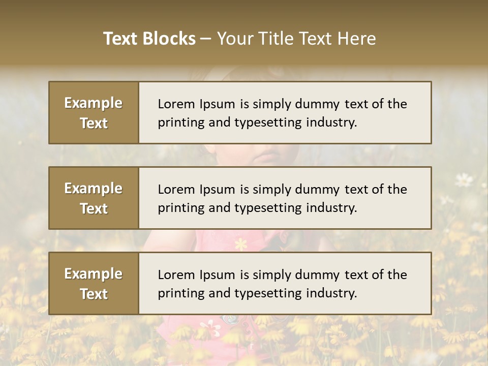 Childhood Rural Person PowerPoint Template