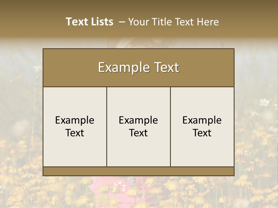 Childhood Rural Person PowerPoint Template