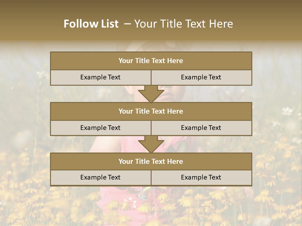 Childhood Rural Person PowerPoint Template