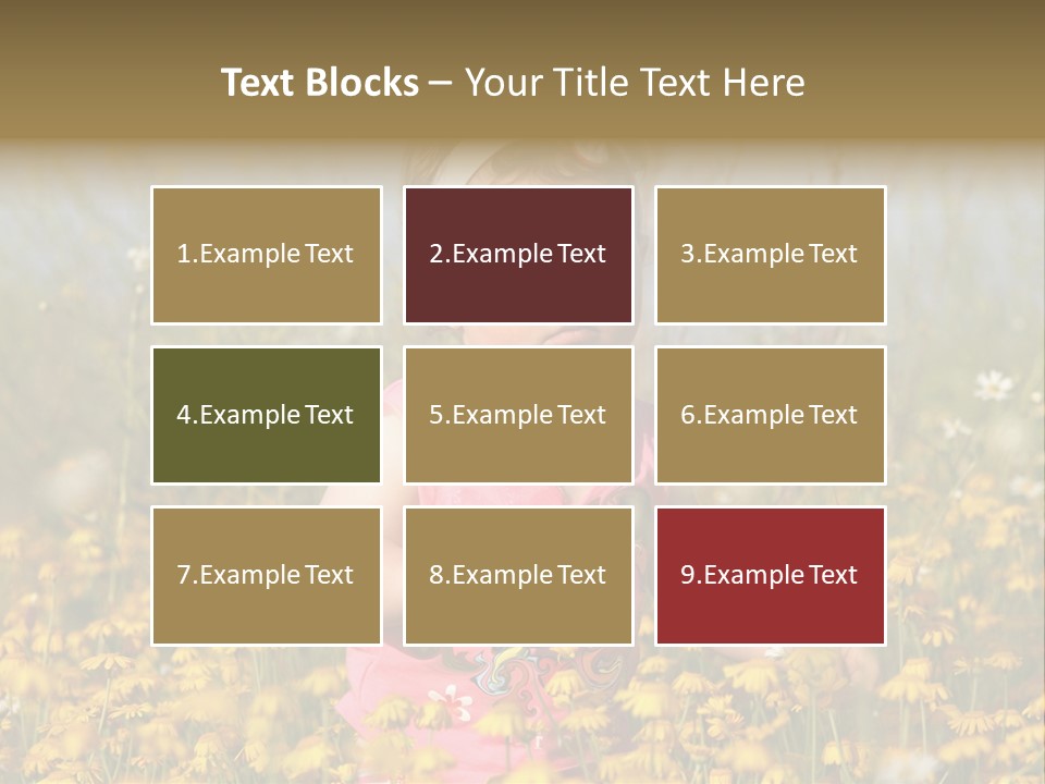 Childhood Rural Person PowerPoint Template