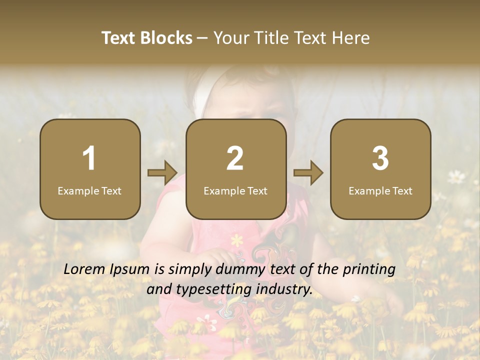 Childhood Rural Person PowerPoint Template