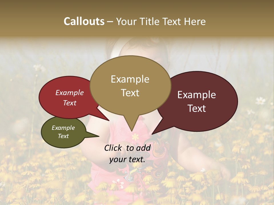 Childhood Rural Person PowerPoint Template