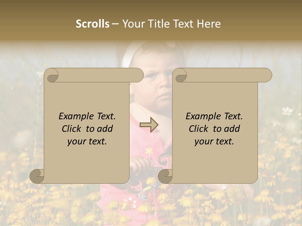 Childhood Rural Person PowerPoint Template
