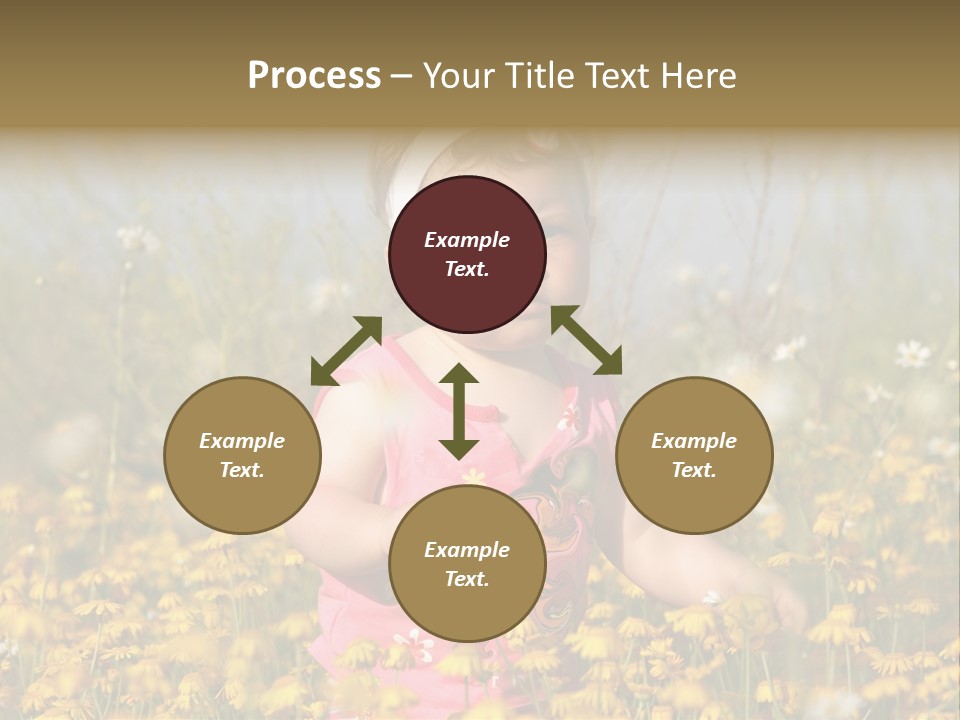 Childhood Rural Person PowerPoint Template