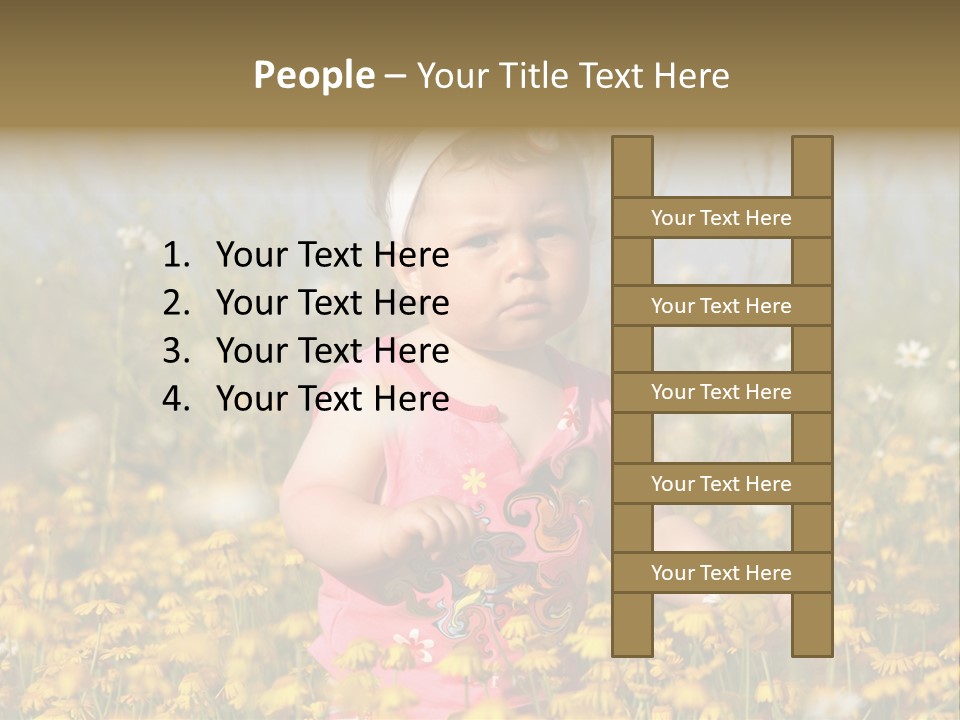 Childhood Rural Person PowerPoint Template
